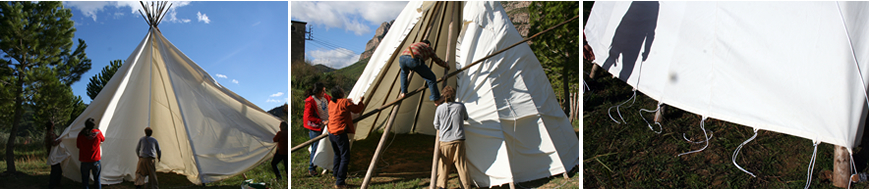 colocacion cubierta tipi